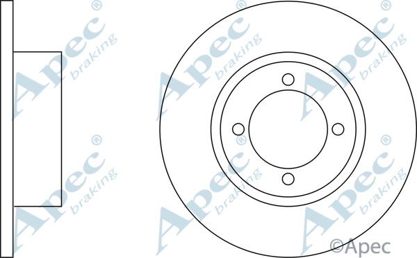 APEC BRAKING Тормозной диск DSK180